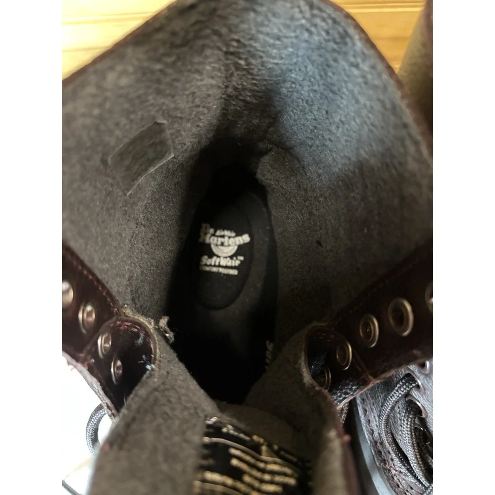 Dr‎ Martens 1460 Fleece Lined Sub Boots Limited Edition Newland Oxblood Men's 4